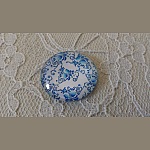 glas cabochon rund 25mm blomma 010 