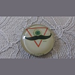 glas cabochon rund 25mm mustasch 041 