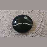 glas cabochon rund 25mm mustasch 039 
