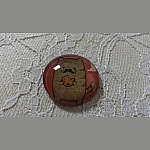 glas cabochon rund 25mm mustasch 009 