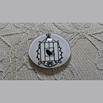 rund glas cabochon 20mm fåglar 023 