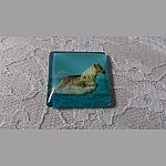 glas fyrkantig cabochon 30mm 022 