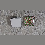 glas fyrkantig cabochon 25mm 040 