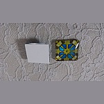 fyrkantig glascabochon 25mm 026 