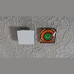 glas fyrkantig cabochon 25mm 022 