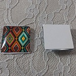 glas fyrkantig cabochon 25mm 011 