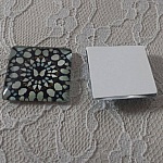 fyrkantig glascabochon 25mm 010 