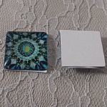 fyrkantig glascabochon 25mm 009 