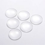 Cabochon Round 40 mm klart glas R016-40