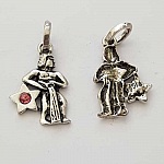 Vattumannen stjärntecken Charm Silver Metal N°03 med strass