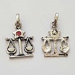 Stjärntecken charm Libra Silver Metal N°03 med strass