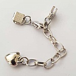 Kit Claw Clasp Heart Ribbon Tie med hummerlås 6 mm