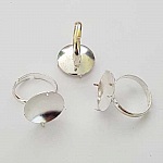 Justerbart ringstöd med 4 klor silver N°01