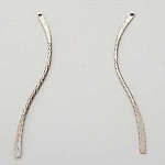 Bar böjd metallstång Silver 1 ring N°03 Silver