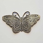 Breloque papillon N°26 Argent 62 x 35 mm