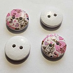 Bouton 15 mm rond fantaisie - 15-16