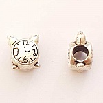 Breloque Mécanisme Horloge N°0406-03 Argent Perle