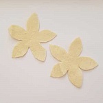 Jolie petite fleur en Feutrine 80 mm N°07-02 x 2 pièces
