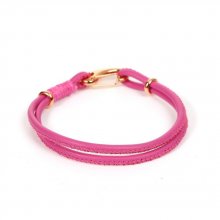 European Double Uni Armband Fushia