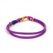Dubbel Uni European Armband Lila