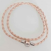 Europeiskt 2-svängigt flätad armband Clip Uni 02 20cm