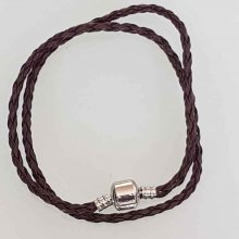 Europeiskt 2-svängigt flätad armband Clip Uni 06 20cm