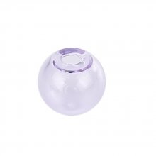 1 rund glaskula att fylla 12mm Purple