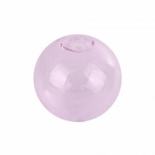 1 rund glaskula att fylla 12mm rosa