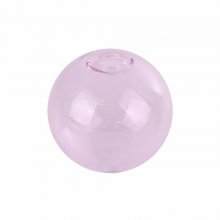 1 x 16 mm rund glaskula Rosa att fylla på