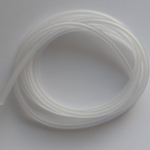 1 meter Pvc-hålig sladd 5 mm vit
