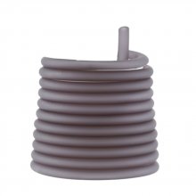 1 meter Pvc-hålsnöre 5 mm rökgrått