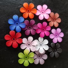 15 sorterade blommor av tusensköna blommor