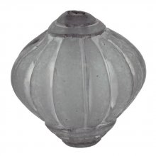 Pearl Lucite Striated Lampwork Grey