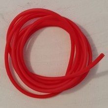 1 meter 2 mm ihålig pvc-sladd Röd.