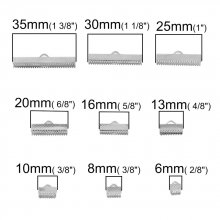20 spännen 20 x 8 mm Silver
