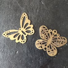 Brons fjäril filigran stämpel N°06