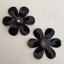 Syntetisk blomma N°01 svart