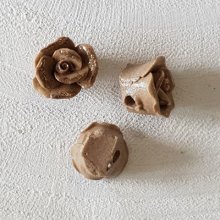 Blomma kakel 15 mm N°01-04 Brun