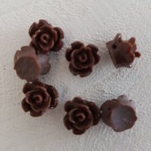 Syntetisk blomma 09 mm N°01-16 Mörkbrun