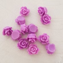 Syntetisk blomma 09 mm N°01-18 Mörk lila