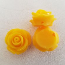 Syntetisk blomma 20 mm N°01-08 Mörkgul