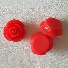 Syntetisk blomma 20 mm N°01-11 röd