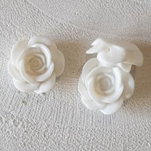 Syntetisk blomma 17 mm N°04-03 Vit