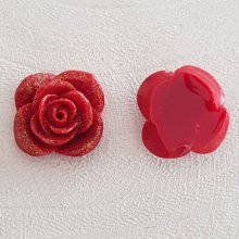 Syntetisk blomma 20 mm N°05-11 röd