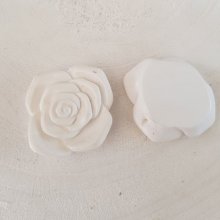Syntetisk blomma 37 mm N°06-01 Vit