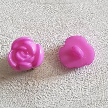 Fantasiknappar för barn och bebisar Blomdesign N°01-13 Lila