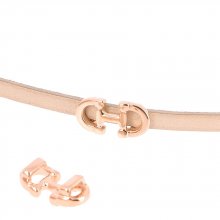 5 mm Zamakgenomföring N°01 Doré Rosé