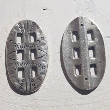 Zamak oval kontakt N°01 Silver