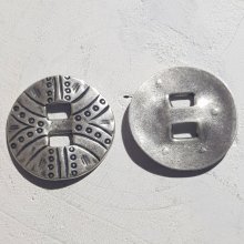 Zamak rund kontakt N°01 Silver