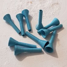 Spiralformad kotte N°03 X 2 P-färg N°01.